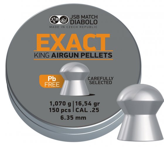Diabolo JSB Exact King Lead Free 6,35mm 150db