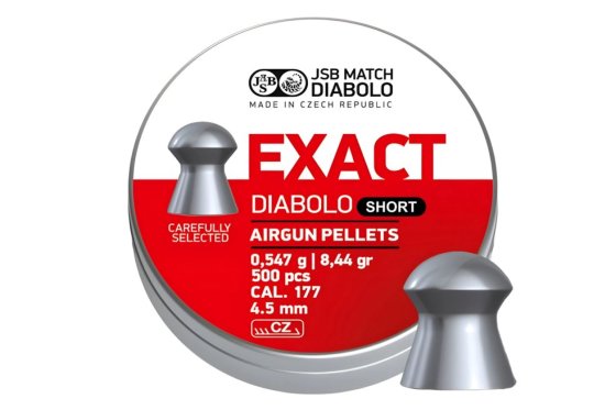 Diabolo JSB Exact Short 4,52mm 500db