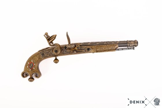 Kovás pisztoly replika, Skócia 1760