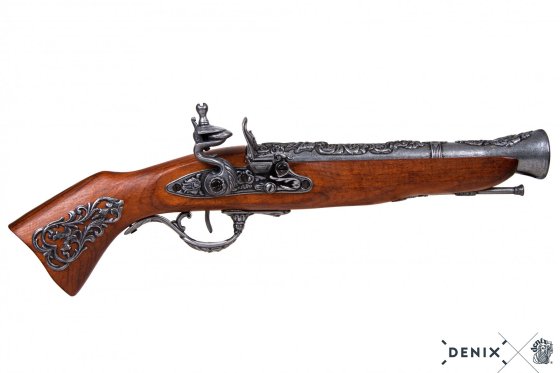 Replika kovás pisztoly Blunderbuss, Ausztria 18. század