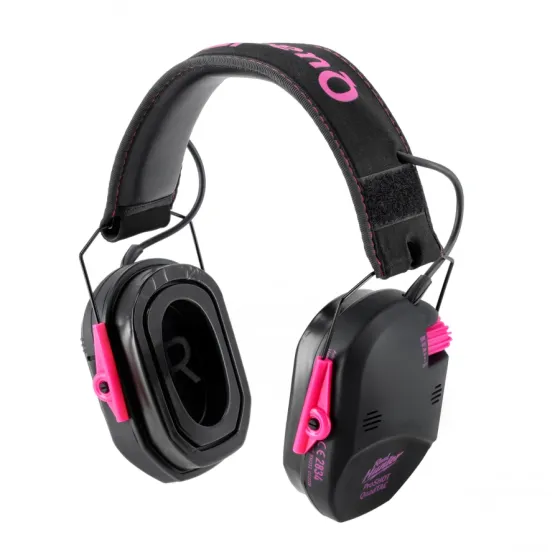 Aktív lövészeti fültok RealHunter Active ProSHOT QuadTAC Devil Pink