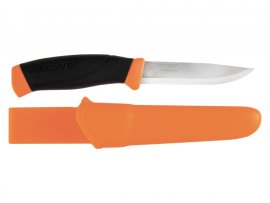 Morakniv Companion F Serrated kés, narancssárga, fogazott