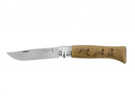 Opinel 8 zsebkés Inox bükk Zerge motívum