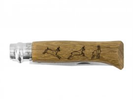 Opinel 8 zsebkés Inox bükk Zerge motívum