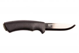 Morakniv Bushcraft kés fekete, fogazás nélkül