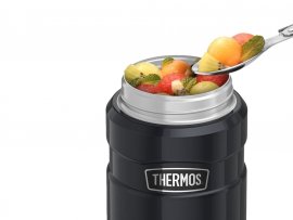 Thermos King 0,47 l grafitszürke ételtároló termosz kanállal