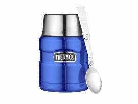 Thermos King 0,47 l ételtartó termosz kanállal, kék