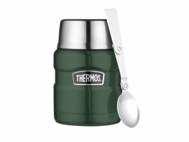 Thermos King 0,47 l zöld ételtermosz kanállal
