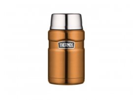Thermos King 0,71 l barna ételtároló termosz kanállal