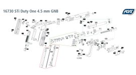 Légpisztoly ASG STI Duty One Blow Back 4,5mm