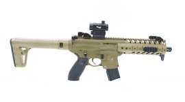Légpuska Sig Sauer MPX 4,5mm FDE Sand kolimátorral