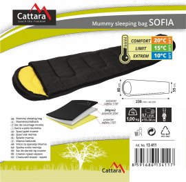 Múmia hálózsák Sofia 210cm