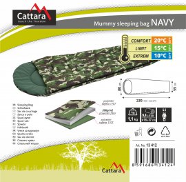 Múmia hálózsák Navy 200cm