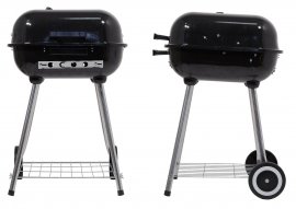 Trapani téglalap alakú faszenes grill, 46 cm