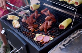Royal faszenes grill, öntöttvas rács