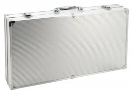 Grillező szerszámkészlet, 30 db, ALU koffer