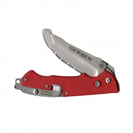 Gerber Hinderer Rescue mentő kés fogazott éllel