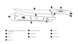 Filéző kés Gerber Controller 254mm