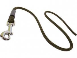 Vodítko Dogtrace couračka ezüst csattal 70cm khaki syntetic