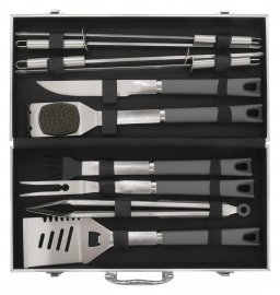 Grillező eszközkészlet Cattara Grey Line, 11 db-os készlet