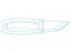 Morakniv Eldris kés, narancssárga