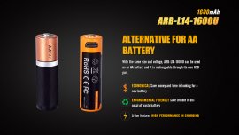 Dobíjecí USB AA elem Fenix ARB-L14-1600U
