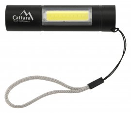 Zseblámpa LED Cattara 120lm, újratölthető