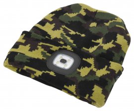 ARMY sapka LED lámpával, USB-s tölthető