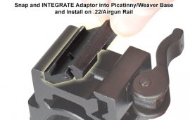 Adaptér szerelősínhez 11mm-ről 22mm-re Leapers