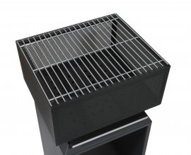 Tűzrakó CUBE rácsocskával 74cm