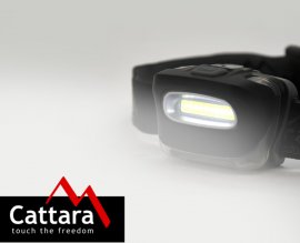 Fejlámpa Cattara HORNET 130lm COB 3xAAA