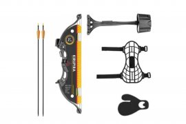 Csigás íj Poe Lang Kirupira 15-20 lb fekete