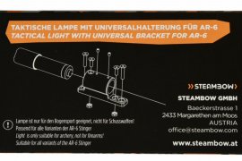 Taktikai lámpa számszeríjhoz Steambow AR-6 Stinger II