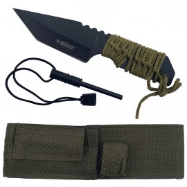 Survival kés Kandar Tanto tűzgyújtóval N125