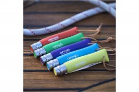 Kés Opinel 7 Inox zöld, pánttal