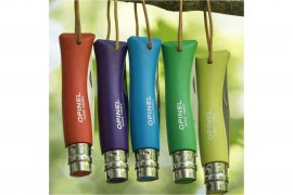 Kés Opinel 7 Inox zöld, pánttal