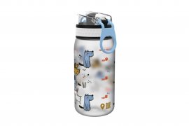 Láhev ION8 Leak Proof 400ml szürke kutyákkal