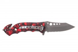 Kés Kandar N481 red skull