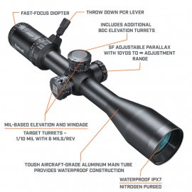 Távcső Bushnell AR Optics 4,5-18x40mm Windhold MRAD