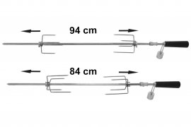 Grillező nyárs Cattara UNI 84/94cm 230V