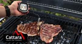 Digitális grillsütő hőmérő szondával