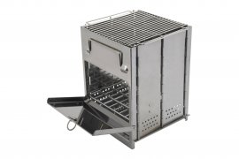 Összecsukható fa tüzelésű cube grill főzőkészülék