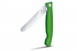 Zöldség hámozó zsebkés Victorinox hullámos él Zöld