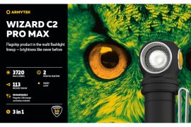 Fejlámpa Armytek Wizard C2 Pro MAX Meleg fény