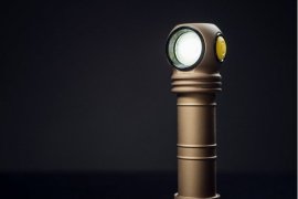 Fejlámpa Armytek Wizard C2 Pro hideg fény Homokszín
