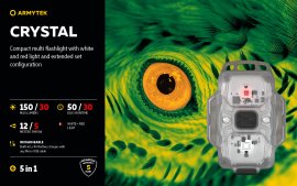 Multifunkciós fejlámpa Armytek Crystal Green