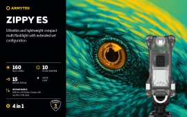 Kulcstartó Armytek Zippy ES Blue