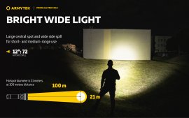Armytek Prime C2 Pro Max elemlámpa, hideg fény