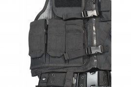 Taktikai mellény Mil-Tec CROSSDRAW USMC fekete