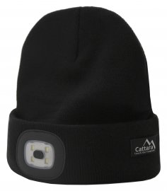 Sapka BLACK LED lámpával USB